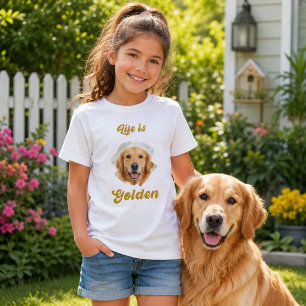 Golden Retriever Foto Das Leben ist golden T-Shirt