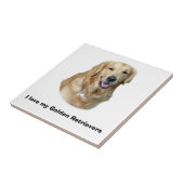 Golden Retriever Foto Portrait Fliese (Seite)