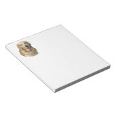 Golden Retriever Foto Portrait Notizblock (angewinkelt)