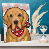 Golden Retriever Fotoplatte (Seite)