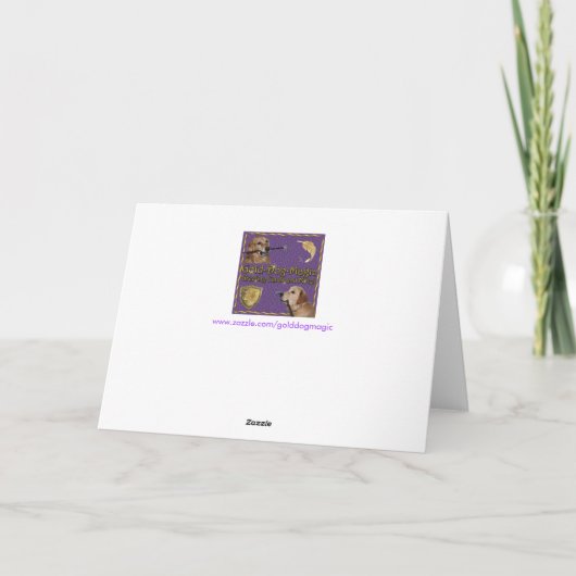 Golden Retriever Frankenstein Labrador Halloween Karte (Rückseite)