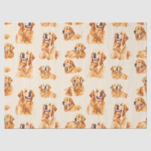 Golden Retriever Freude Tissue-Papier Seidenpapier