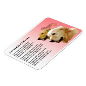 Golden Retriever Friend Gedicht Magnet (Linke Seite)