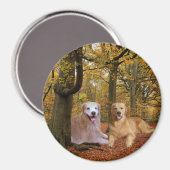 Golden Retriever Friendship Magnet (Vorderseite/Rückseite)