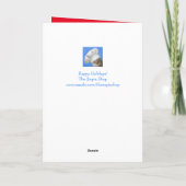 Golden Retriever Frohe Weihnachten (Rückseite)