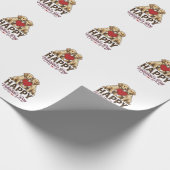 Golden Retriever Frohen Valentinstag Geschenkpapier (Ecke)
