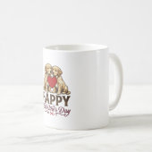 Golden Retriever Frohen Valentinstag Kaffeetasse (VorderseiteRechts)