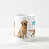 Golden Retriever Full Wrap Mug Design Kaffeetasse (Mittel)