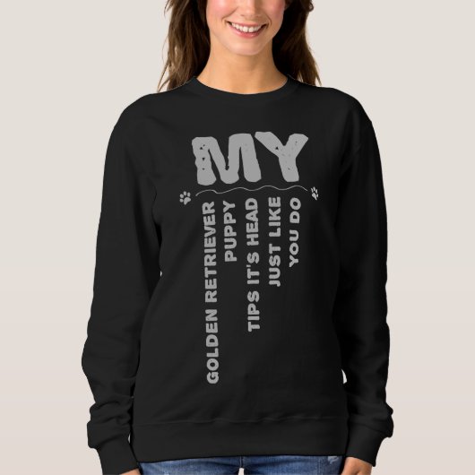 Golden Retriever Funny Sweatshirt (Vorderseite)