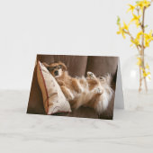 Golden Retriever Funny Vatertag Card Karte (Gelbe Blume)