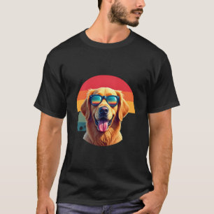 Golden Retriever für Kinder Jungen Mädchen Sonnenb T-Shirt