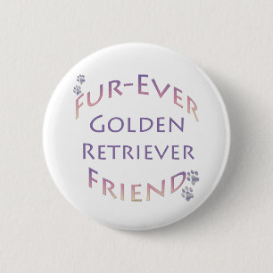 Golden Retriever Furever Button