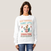 Golden Retriever Furry Little Christmas Sweatshirt (Vorne ganz)