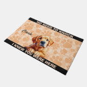 GOLDEN RETRIEVER FUßMATTE (Schrägansicht)