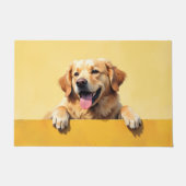Golden Retriever Fußmatte Kunst (Vorderseite)