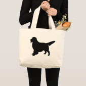 Golden retriever-Gang Jumbo Stoffbeutel (Vorderseite (Produkt))