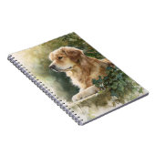Golden Retriever Garden Notebook Notizblock (Rechte Seite)