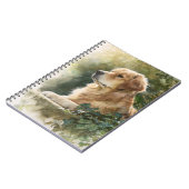 Golden Retriever Garden Notebook Notizblock (Linke Seite)