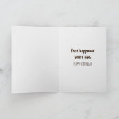 Golden Retriever Geburtstag Alter Spaß Karte (Innenseite)