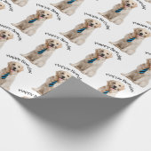 Golden Retriever Geburtstag Geschenkpapier (Ecke)