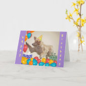 Golden Retriever Geburtstag Karte (Gelbe Blume)