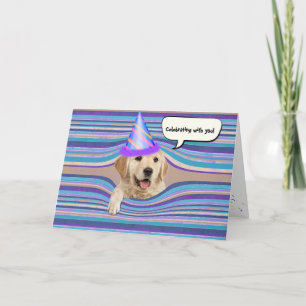 Golden Retriever Geburtstag Karte