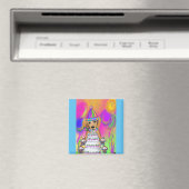 Golden Retriever Geburtstag Magnet (In Situ (Geschirrspüler))