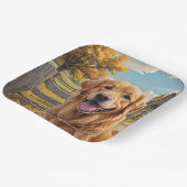Golden Retriever Geburtstag Pappteller (Gewinkelt)