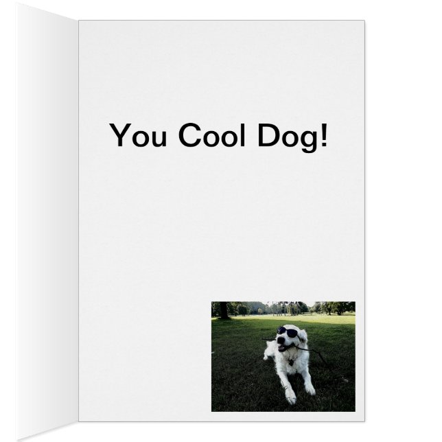 Golden retriever-Geburtstags-Karte (Innen (Rechts))