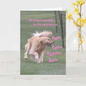 Golden retriever-Geburtstags-Karte 'Dance Karte (Gelbe Blume)