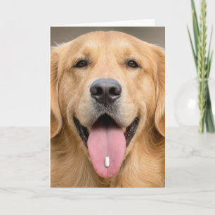 Golden Retriever Geburtstagshumor Karte