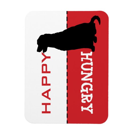 Golden Retriever Gefüttert Me Hungerfestungen Magnet (Vertikal)