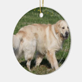 Golden retriever-Gehen Keramikornament (Links)