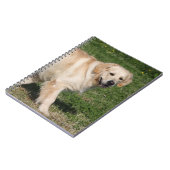 Golden retriever-Gehen Notizblock (Linke Seite)