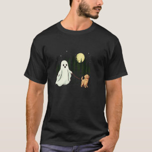 Golden Retriever gehender Geist Halloween lustiges T-Shirt