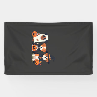Golden Retriever Geist Halloween Süßigkeiten oder  Banner