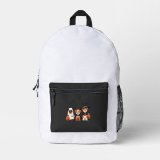 Golden Retriever Geist Halloween Süßigkeiten Oder  Bedruckter Rucksack