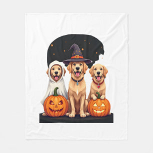 Golden Retriever Geist Halloween Süßigkeiten Oder Fleecedecke