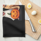 Golden Retriever Geist Halloween Süßigkeiten Oder Geschirrtuch (Viertel Falte)