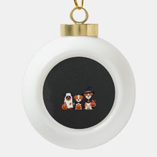 Golden Retriever Geist Halloween Süßigkeiten Oder  Keramik Kugel-Ornament