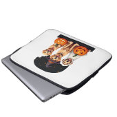 Golden Retriever Geist Halloween Süßigkeiten Oder Laptopschutzhülle (Vorne Knopf)