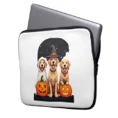 Golden Retriever Geist Halloween Süßigkeiten Oder Laptopschutzhülle (Vorderseite Links)