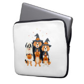 Golden Retriever Geist Halloween Süßigkeiten Oder Laptopschutzhülle (Vorderseite Links)