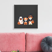 Golden Retriever Geist Halloween Süßigkeiten Oder Leinwanddruck (Insitu (Wohnzimmer))