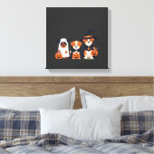 Golden Retriever Geist Halloween Süßigkeiten Oder Leinwanddruck (Insitu (Schlafzimmer))