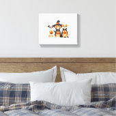 Golden Retriever Geist Halloween Süßigkeiten Oder Leinwanddruck (Insitu (Schlafzimmer))