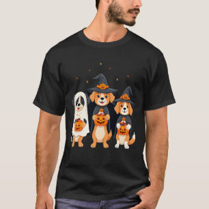 Golden Retriever Geist Halloween Süßigkeiten oder  T-Shirt