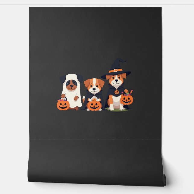 Golden Retriever Geist Halloween Süßigkeiten Oder  Tapete (Abrollen)