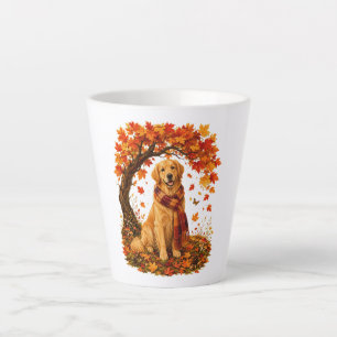 Golden Retriever Gemütlicher Herbst Thanksgiving Milchtasse