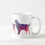 Golden Retriever Geometric Pattern Silhouette Kaffeetasse<br><div class="desc">Golden Retriever Design gefüllt mit farbenfrohen lila geometrischen Mustern. Diese Seitenansicht kann auch Silhouette repräsentieren: flachbeschichteter Retriever, flachbeschichteter Retriever, Golden Retriever, Golden, Nova Scotia Duck Tolling, Retriever, Akbash, Hovawart, Flatcoat, Flattie, Flattie-Tattie, Flatte, Golden Flat Coat, Goldie, Yellow Retriever, GLP, German Longhaired Niederländisch Gundog, Dutch Partridge Dog, Little River Duck Dog,...</div>